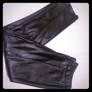 Women’s black leather limited dress pants size 2.